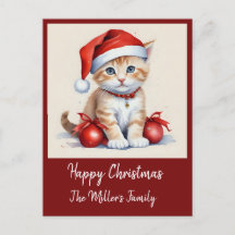 Chats mignons déguisés en Noël - ambiance des fête