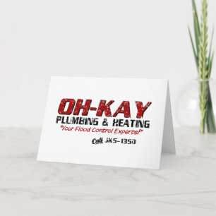 Cartes Pour Fêtes Annuelles Chauffage et plomberie OH-KAY