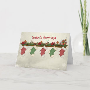 Cartes Pour Fêtes Annuelles Chaussettes de saison