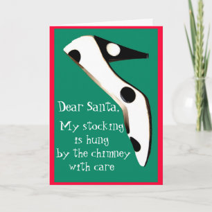 Cartes Pour Fêtes Annuelles Chaussures haute talon pour Père Noël