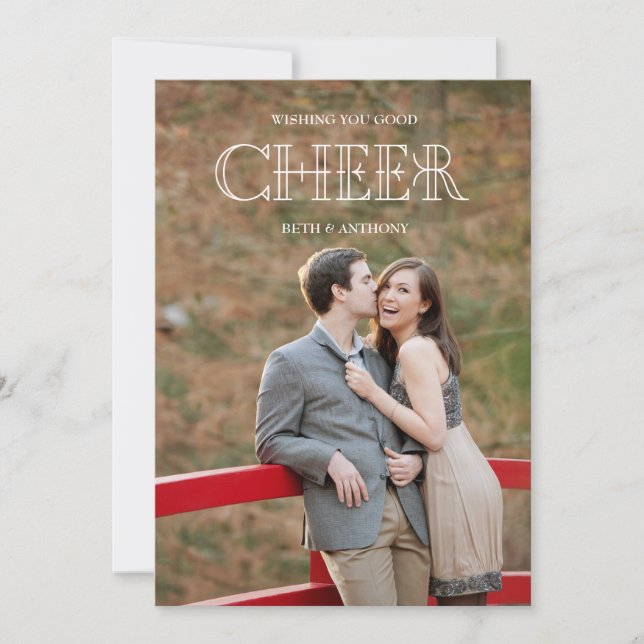 Cartes Pour Fêtes Annuelles CHEER Holiday (Devant)