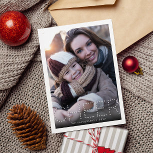 Cartes Pour Fêtes Annuelles Cheer moderne   Photo de vacances