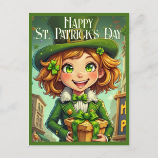 Cartes Pour Fêtes Annuelles Cheerful Leprechaun - Saint Patrick's Day Lucky Ch