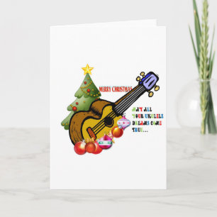 Cartes Pour Fêtes Annuelles Chemise de Noël Ukulele