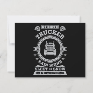Cartes Pour Fêtes Annuelles Chemises de camionnette à la retraite Funny Vêteme
