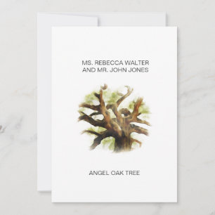 Cartes Pour Fêtes Annuelles Chêne d'ange - Charleston