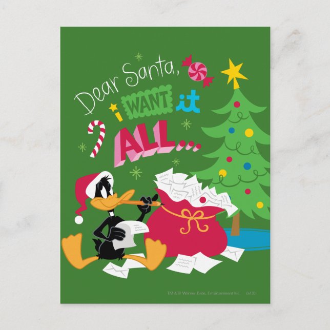 Cartes Pour Fêtes Annuelles Cher Père Noël (Devant)