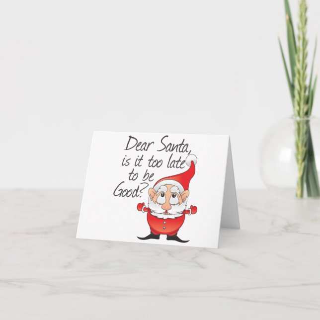 Cartes Pour Fêtes Annuelles Cher Père Noël (Devant)