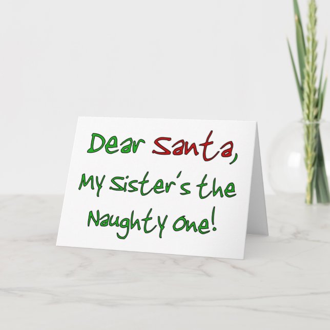 Cartes Pour Fêtes Annuelles Cher Père Noël (Devant)