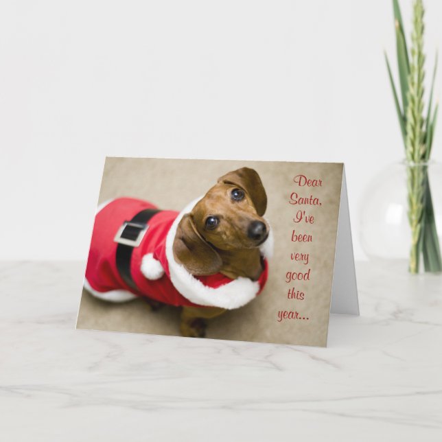 Cartes Pour Fêtes Annuelles Cher Père Noël (Devant)