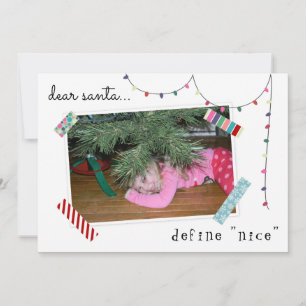 Cartes Pour Fêtes Annuelles Cher Père Noël Définir Nice Photo Drôle Noël