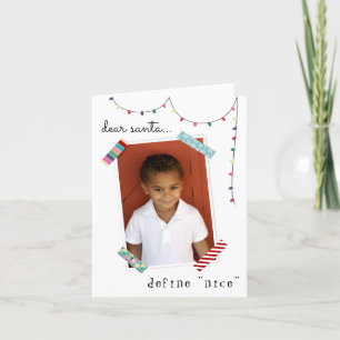 Cartes Pour Fêtes Annuelles Cher Père Noël Définir Nice Photo Drôle Noël