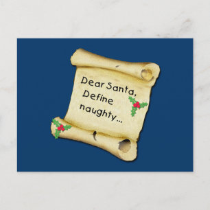 Cartes Pour Fêtes Annuelles Cher Père Noël… définissent le T-shirts vilain,
