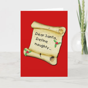 Cartes Pour Fêtes Annuelles Cher Père Noël… définissent le T-shirts vilain,