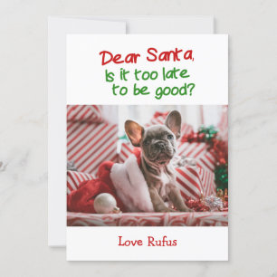Cartes Pour Fêtes Annuelles Cher Père Noël Est-Il Trop Tard Pour Être Bon Noël