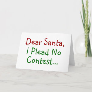 Cartes Pour Fêtes Annuelles Cher Père Noël, je n'avance pas de concours - Drôl