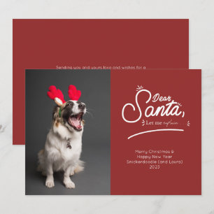 Cartes Pour Fêtes Annuelles Cher Père Noël, Permettez-Moi D'Expliquer La Photo