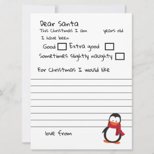 Cartes Pour Fêtes Annuelles Cher Père Noël Une Lettre Personnalisée Au Père No