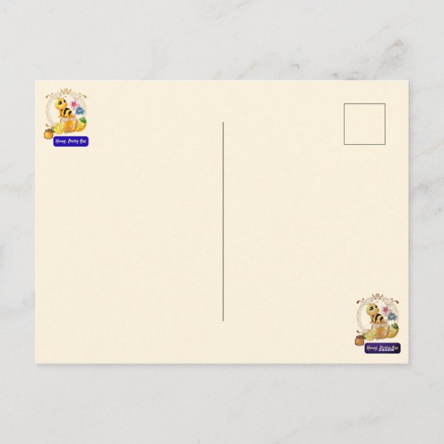 Cartes Pour Fêtes Annuelles Chéri, Jolie Abeille (Dos)
