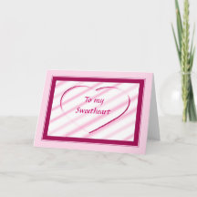 Chérie Coeur rose Design Valentine