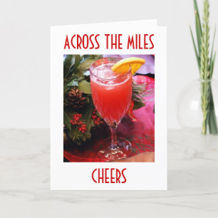 CARTES POUR FÊTES ANNUELLES CHERS ET JOIE ENVOYÉS À TRAVERS MILES NOËL