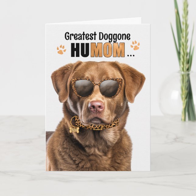 Cartes Pour Fêtes Annuelles Chesapeake Bay Dog Best HuMOM Jour des Mères (Devant)