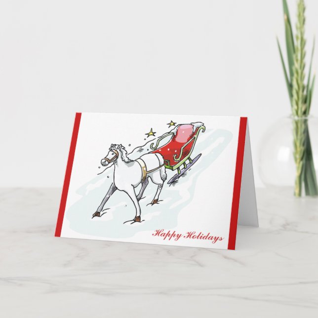 Cartes Pour Fêtes Annuelles Cheval & Carrosse - (Devant)