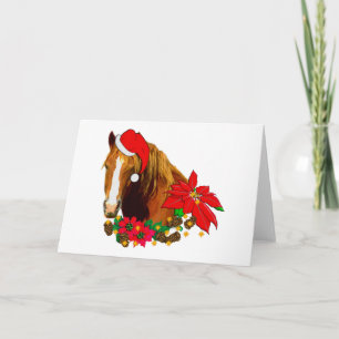 Cartes Pour Fêtes Annuelles Cheval de Noël