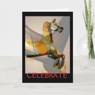 Cartes Pour Fêtes Annuelles Cheval de rire