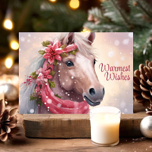 Cartes Pour Fêtes Annuelles Cheval Festif Voies les plus chaudes