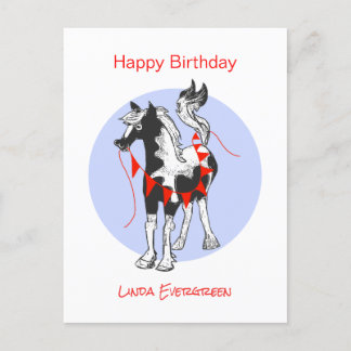 Cartes Pour Fêtes Annuelles Cheval mignon Joyeux anniversaire