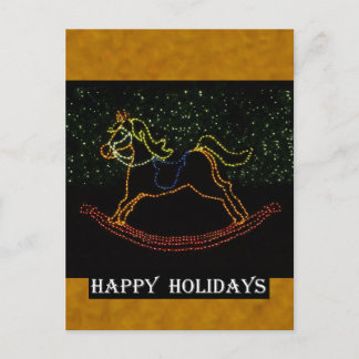 Cartes Pour Fêtes Annuelles Cheval Rocking de Noël 2016