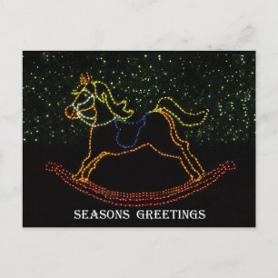 Cartes Pour Fêtes Annuelles Cheval Rocking de Noël 2016