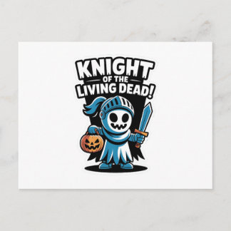 Cartes Pour Fêtes Annuelles Chevalier Boo – Épée fantôme d'Halloween mign