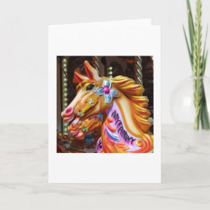 Cartes Pour Fêtes Annuelles Chevaux joyeux