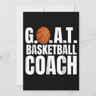 Cartes Pour Fêtes Annuelles Chèvre Basketball entraîneur cadeau
