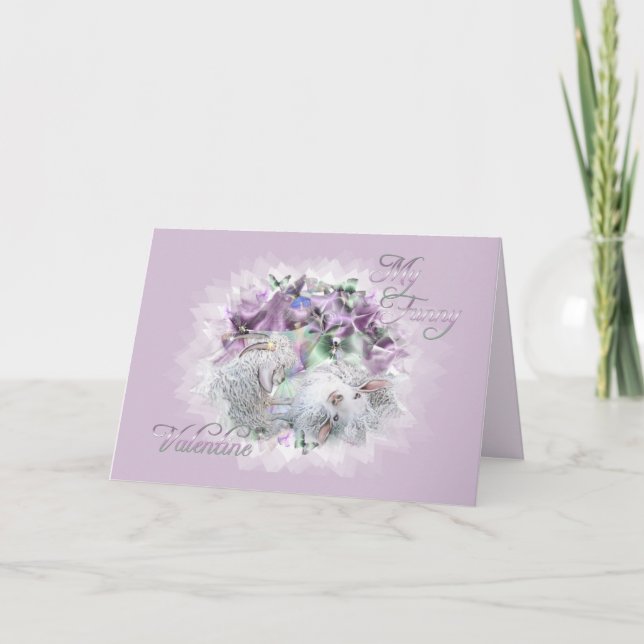 Cartes Pour Fêtes Annuelles Chèvre Funny Valentine Card (Devant)
