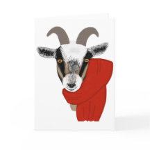 Chèvre mignonne portant une écharpe