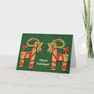 Cartes Pour Fêtes Annuelles Chèvre scandinave suédoise