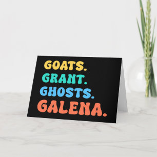Cartes Pour Fêtes Annuelles chèvres donnent des fantômes GALENA illinois