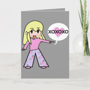 Cartes Pour Fêtes Annuelles Chibi Valentine