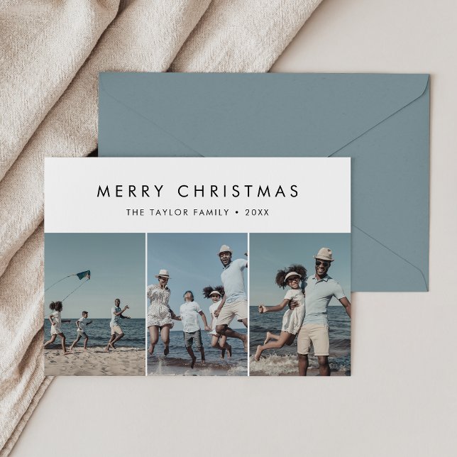 Cartes Pour Fêtes Annuelles Chic Joyeux Noël 3 Photo (Créateur téléchargé)