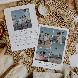 Cartes Pour Fêtes Annuelles Chic Joyeux Noël Année En Revue 5 Photo