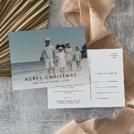 Cartes Pour Fêtes Annuelles Chic Joyeux Noël Année En Revue Photo