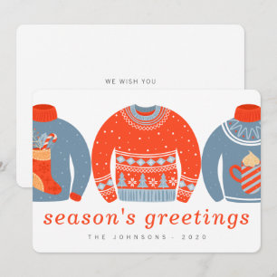 Cartes Pour Fêtes Annuelles Chic minimaliste moderne laide chic