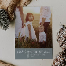 Chic moderne | Seafoam Joyeux Noël Photo