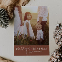 Chic moderne | Terracotta Joyeux Noël Photo