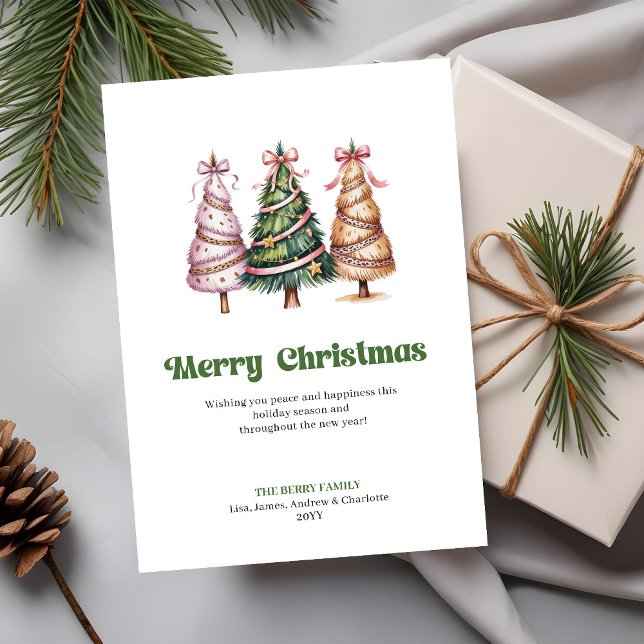 Cartes Pour Fêtes Annuelles Chic Neutral Leopard Pattern Christmas Tree Card (Chic Neutral Leopard Pattern Christmas Tree Greeting)