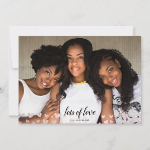 Cartes Pour Fêtes Annuelles Chic Rose Gold Hearts Beaucoup d'amour Valentine
