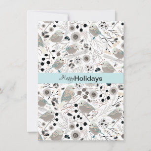 Cartes Pour Fêtes Annuelles Chickadees Sweet Et Mignonnes Salutations De Vacan